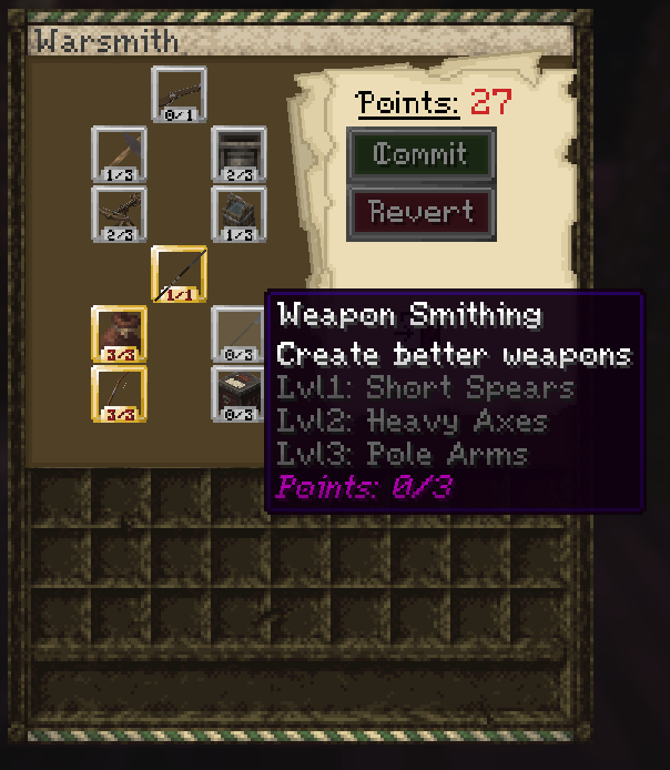 Weapon Smithing