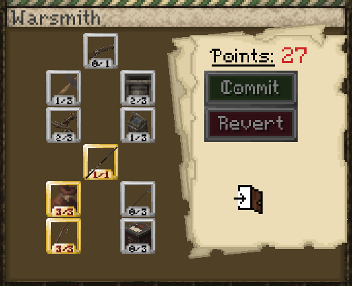 Blacksmith Skill Tree